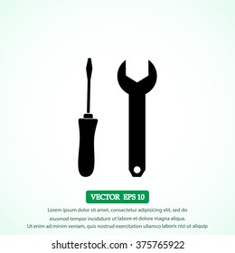 Wrench and screwdriver icon