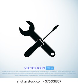 Wrench and screwdriver icon