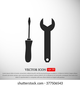 Wrench and screwdriver icon