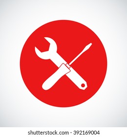 Wrench and screwdriver icon