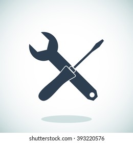 Wrench and screwdriver icon