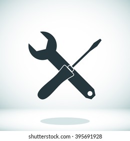 Wrench and screwdriver icon