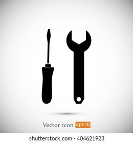 Wrench and screwdriver icon