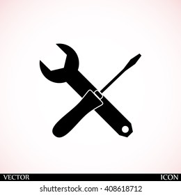 Wrench and screwdriver icon