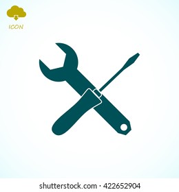 Wrench and screwdriver icon