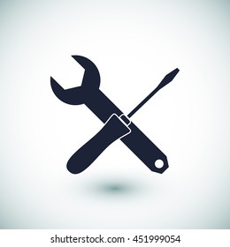 Wrench and screwdriver icon