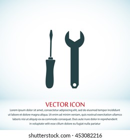 Wrench and screwdriver icon