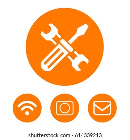 wrench and screwdriver icon
