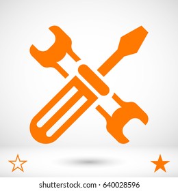 wrench and screwdriver icon