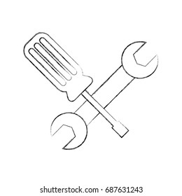 wrench and screwdriver icon