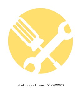 wrench and screwdriver icon