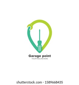 wrench with screwdriver  vector illustration and icon of automotive repair  design