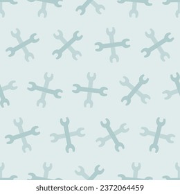 Wrench seamless pattern. Suitable for backgrounds, wallpapers, fabrics, textiles, wrapping papers, printed materials, and many more.
