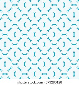 Wrench seamless vector pattern - colorful flat texture