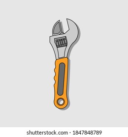 The wrench serves to install and remove bolts or nuts, especially when the attempt to install or remove them cannot be completed with a ring key or spanner