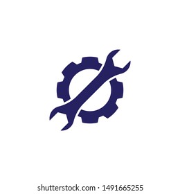 Wrench Service tool logo vector template