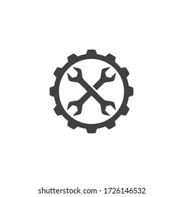 Wrench service tool logo vector template