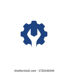 Wrench Service Tool Logo Vector Template