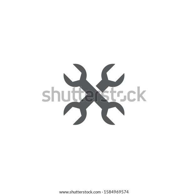 Wrench Service tool\
logo vector template