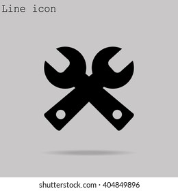 Wrench Service tool symbol