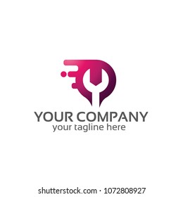 wrench services - logo template