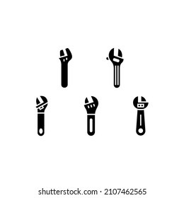 Wrench set icon isolated on white background