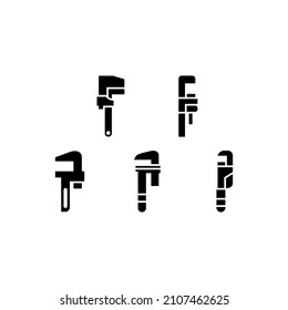 Wrench set icon isolated on white background