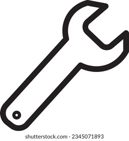 Icono de contorno de la herramienta de configuración de linternas