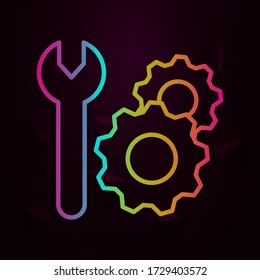 wrench, settings nolan icon Simple thin line, outline vector of Business icons for ui and ux, website or mobile application