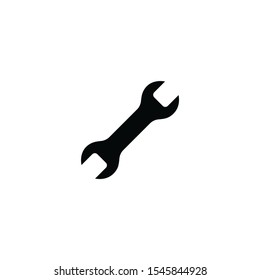 Wrench silhouette vector,icon on a white background