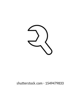 wrench, spanner icon vector illustration 