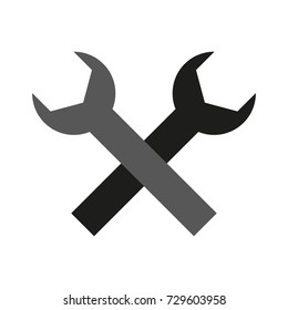 wrench spanner tool icon image 