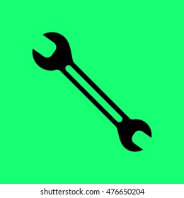 Wrench. Spanner. Vector icon.