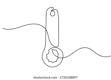Schlüsselsymbol durchgehende einzeilige Zeichnung minimalistischen Stil für mechanische Service Industrie Design