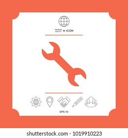 Wrench symbol icon
