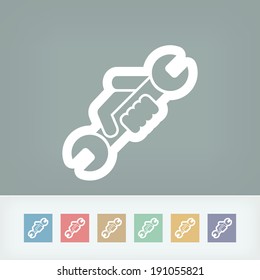 Wrench symbol icon