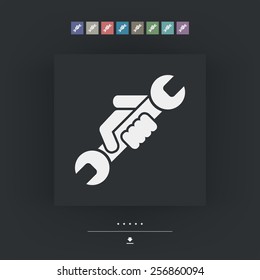 Wrench symbol icon