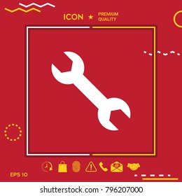 Wrench symbol icon