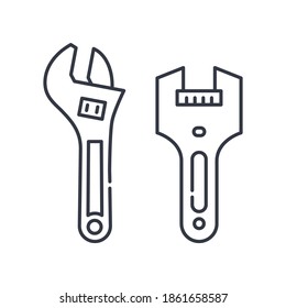 Icono de símbolo francés, ilustración lineal aislada, vector de línea delgada, signo de diseño web, símbolo de concepto de contorno con trazo editable sobre fondo blanco.