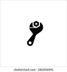 Wrench Symbol Logo. Vector Illustration