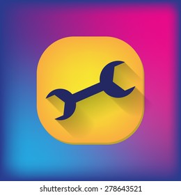 wrench, symbol settings.  