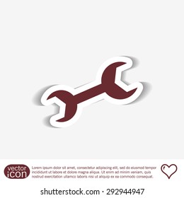 wrench, symbol settings.  