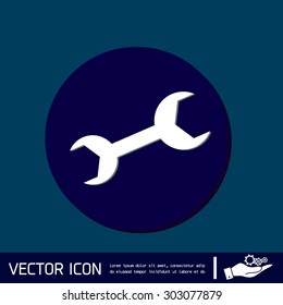 wrench, symbol settings.  