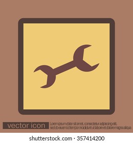 wrench, symbol settings.  