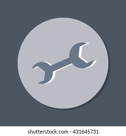 wrench, symbol settings.  