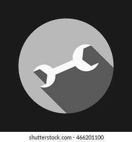 wrench, symbol settings.  