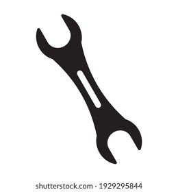 Wrench symbol, web and computer icon