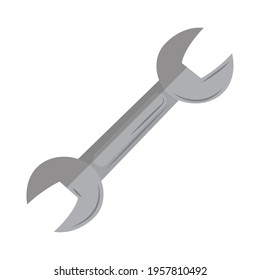 wrench tool construction isolated icon