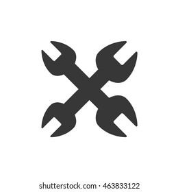 wrench tool construction machine industry icon. Isolated and flat illustration. Vector graphic