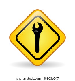 wrench tool design, vector illustration